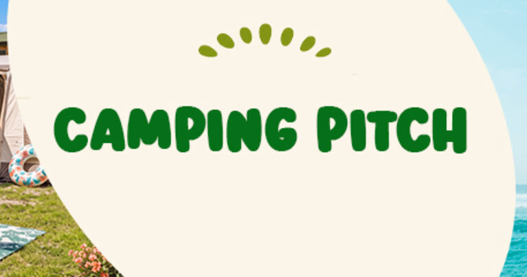 Camping pitch: tent, motorhome or caravan